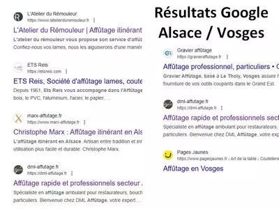 resultat recherche google dml